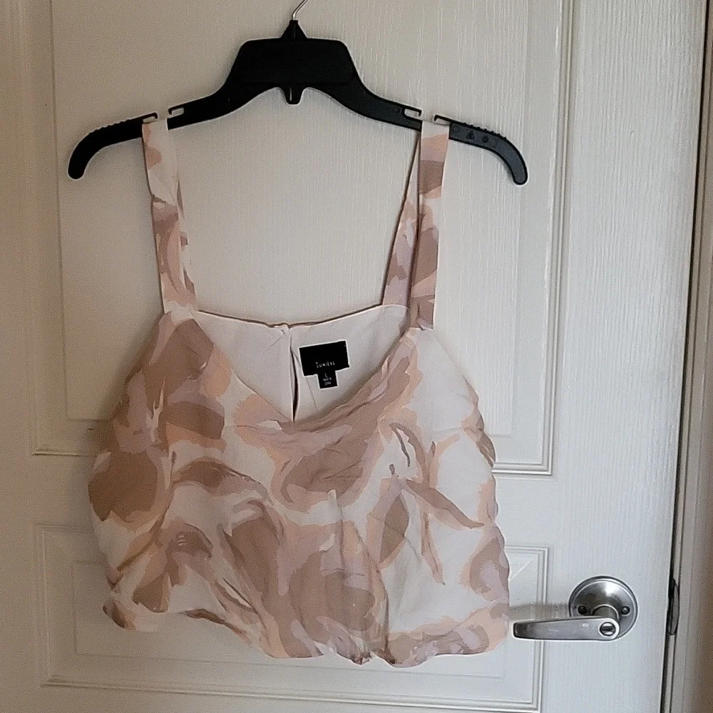 Wide Leg Pants And Crop Top Foral - Picture 3 of 8